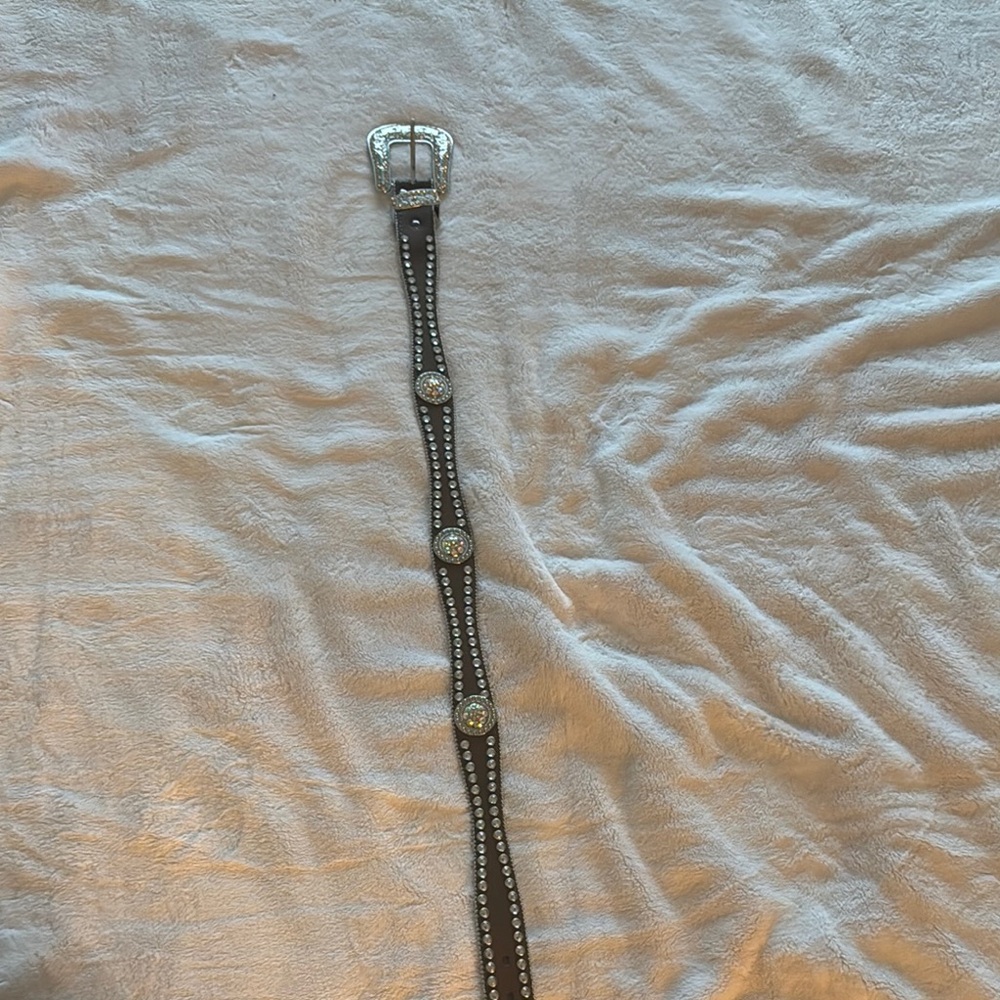 Elegant Black Rhinestone Belt